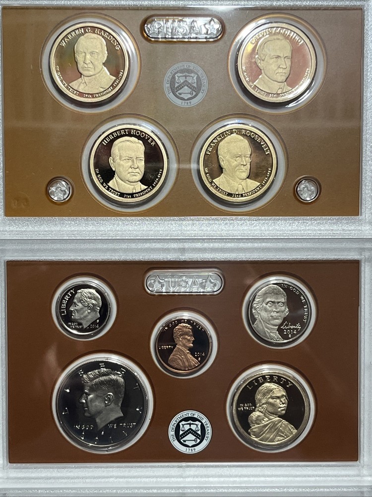 2014-S US Mint Clad 14-Coin Proof Set with OGP & COA