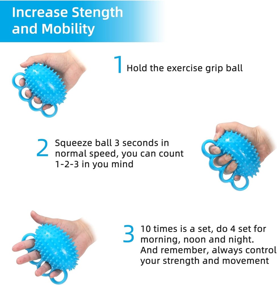 Hand Exercise Ball Grip Strengthening Stress Relief