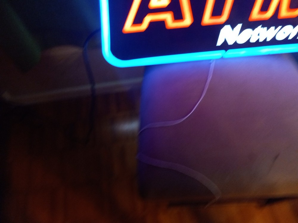 ATM Network Lighted Hanging Sign Pull Chain Store Sign Business