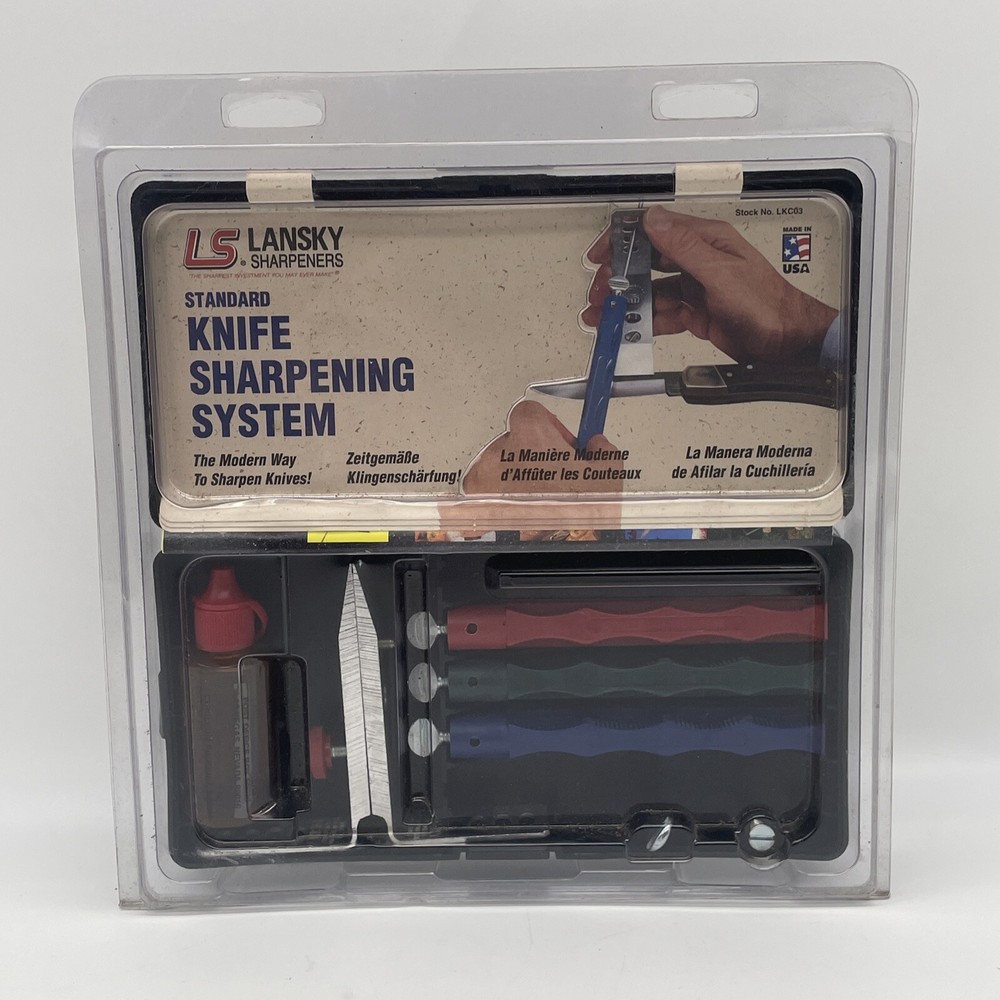 Lansky LKC03 Standard 3 Stone Controlled Angle Precision Knife Sharpening System