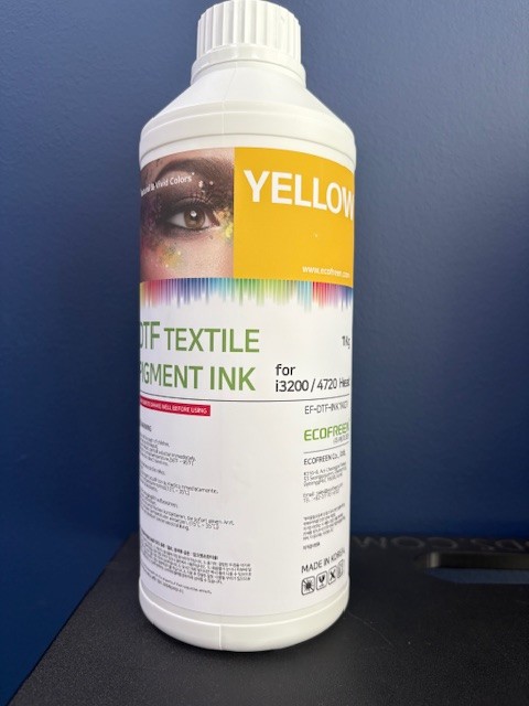 Ecofreen DTF Ink Yellow 1 liter bottle