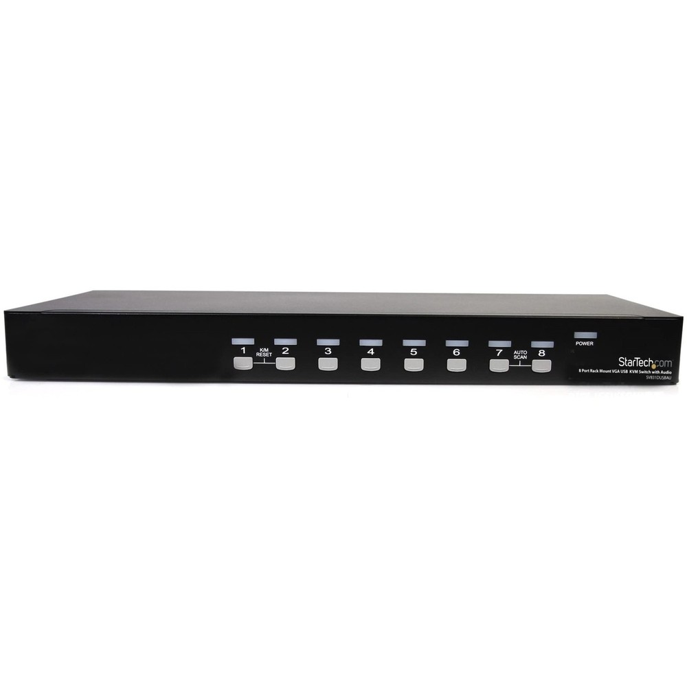 StarTech 8-Port Rackmount USB VGA KVM Switch w/ Audio