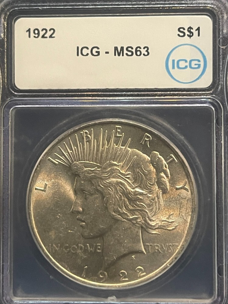 1922 PEACE DOLLAR MS 63