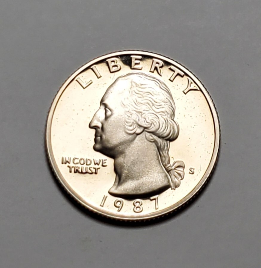 1987 S WASHINGTON QUARTER PROOF UNC #C940