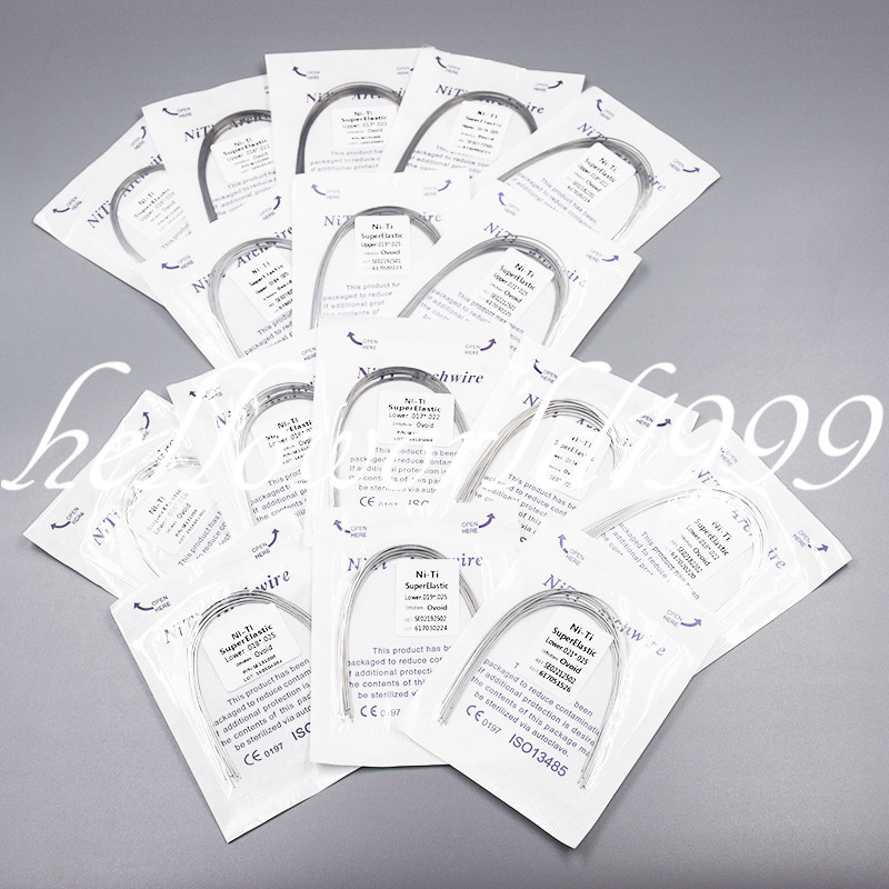 100/ Dental Orthodontic Super Elastic Arch Wire Rectangular Ovoid Upper Lower