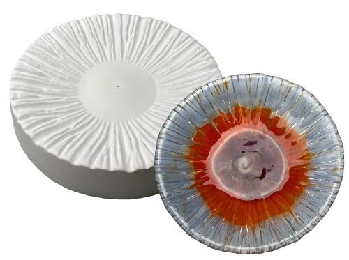 8.5"RD.-Deep 2" Radiant Slump Mold Glass Fusing