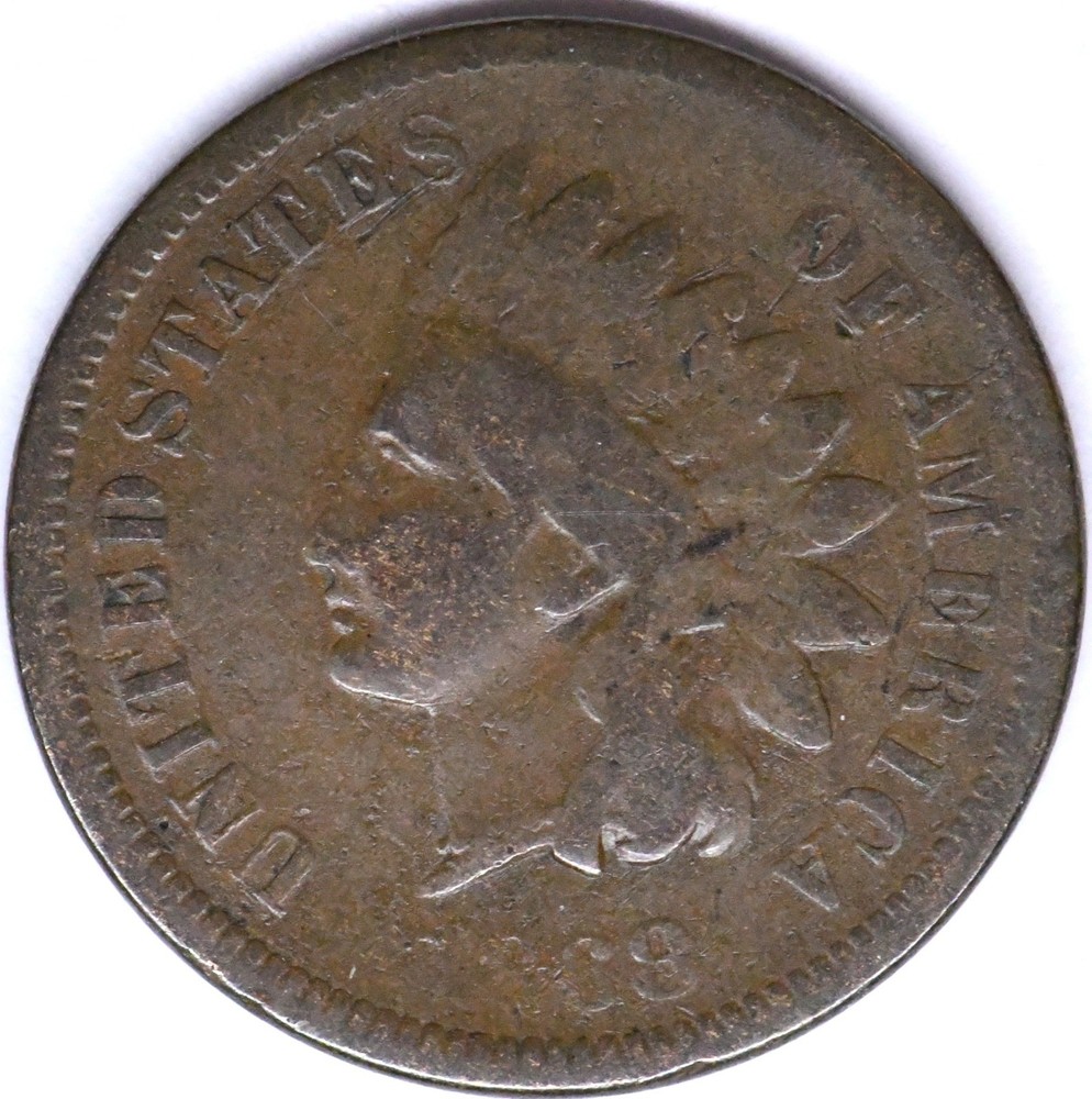 1868 indian head penny