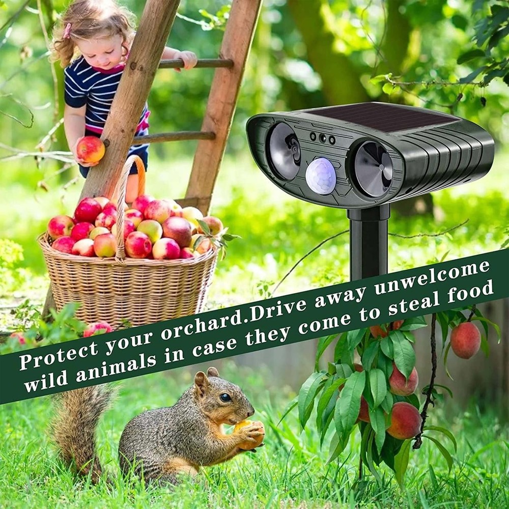 Ultrasonic Animal Repellent Solar Motion Sensor