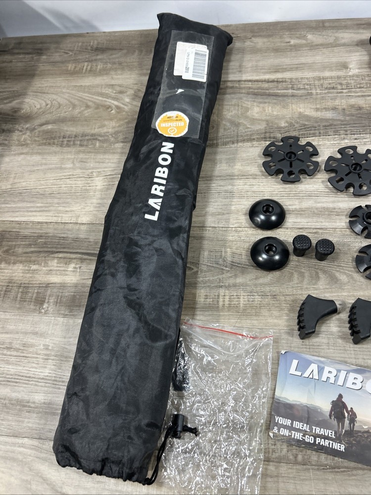 Pair Laribon Walking Telescopic Walking Sticks New With Bag