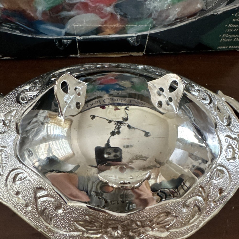Vintage Silver-plated Footed Candy Dish