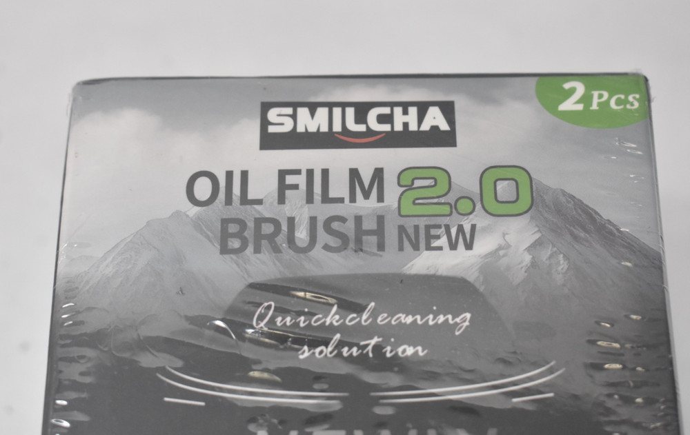 SMILCHA 2 Piece Auto Glass Degrease & Oil Film Cleaning Brush Set Window Polish