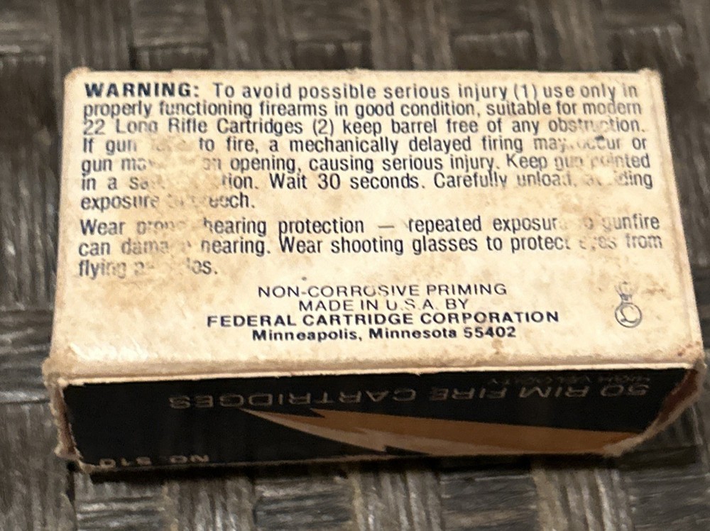 Federal lightning .22 LR Empty Box Plastic Insert