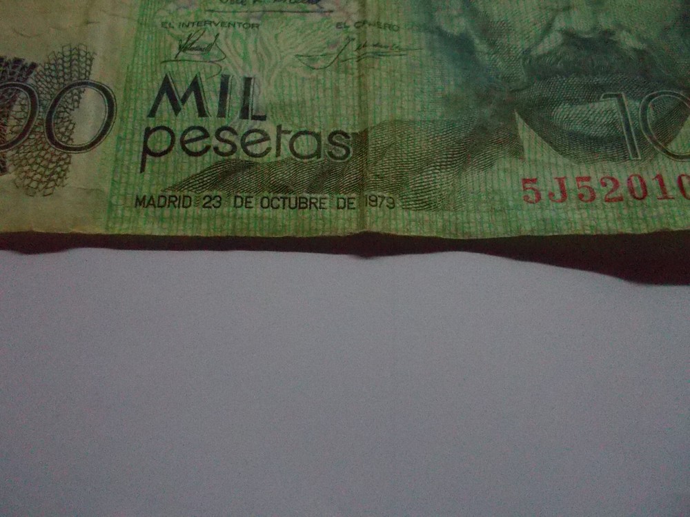 1979 Banco De Espana 1000 Mil Pesetas Note