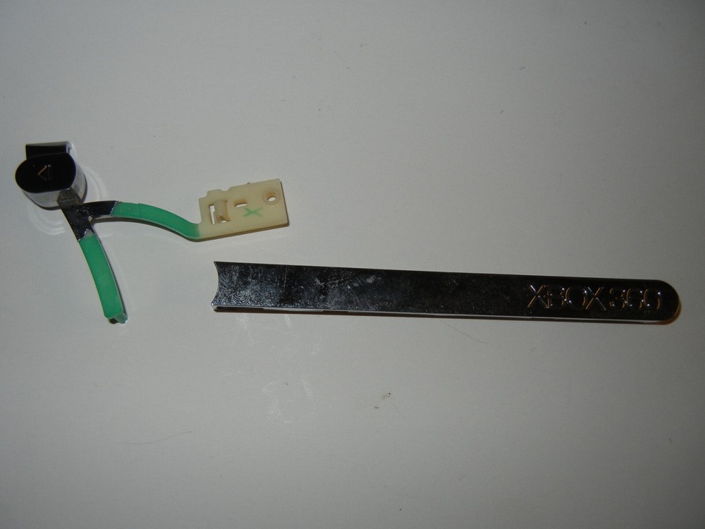 Xbox 360 silver Chrome DVD disc drive bezel eject button set front OEM  part