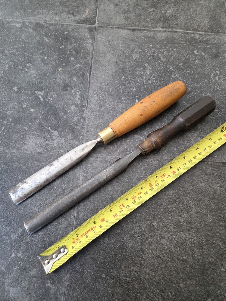 2 Vintage Woodworking Gouges Howarth & Marples