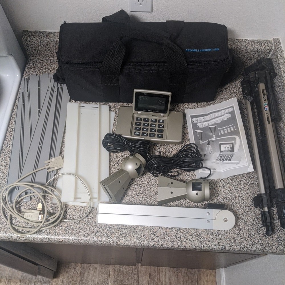 Competitive Edge Dynamics CED Millennium Chronograph Setup & Carry Bag & Tripod