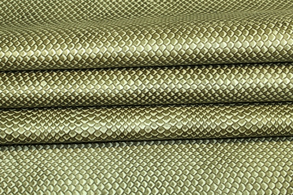 Rumplesnakeskin  Cowhide Embossed Snake Print ZE 55