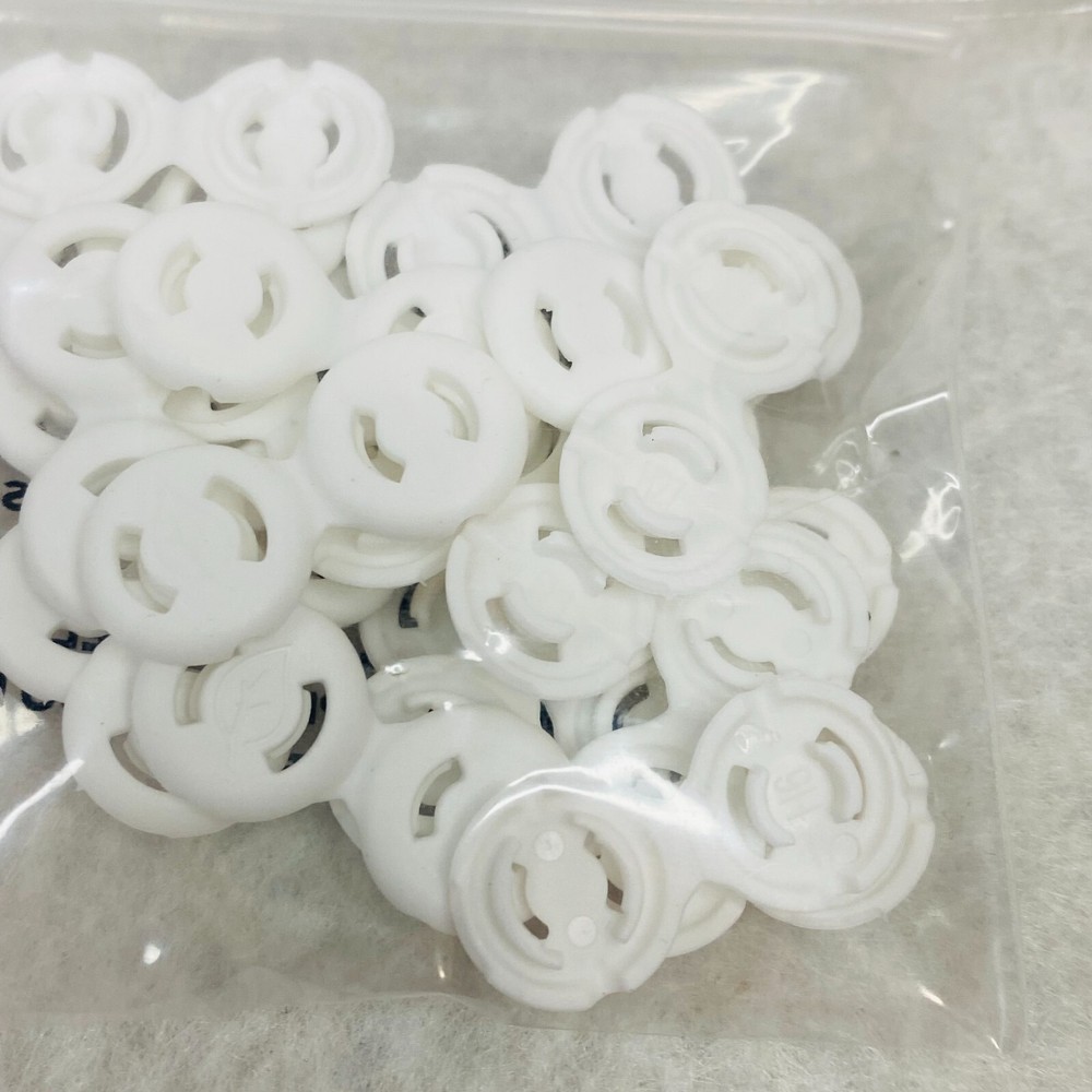 Face Mask Loop Clasp Adjuster White Approx 40 pcs