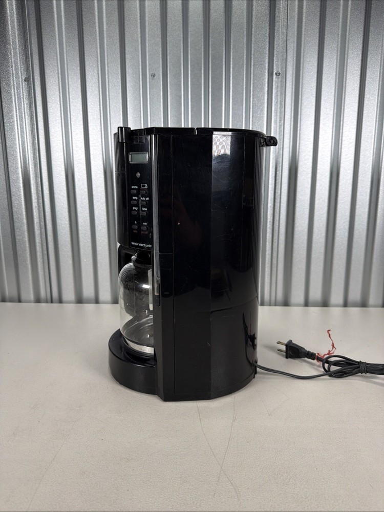 Krups ProAroma Programmable 12-Cup Coffee Maker Type 453 Black - Working!