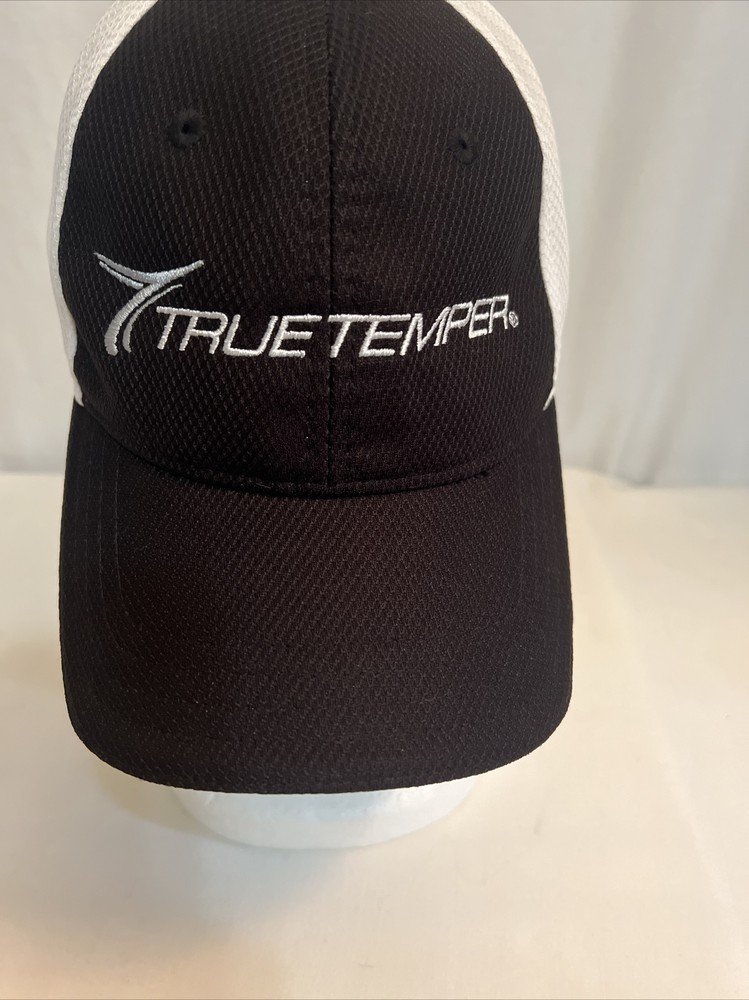 True Temper Adjustable Golf Golfing Hat Black Embroidered