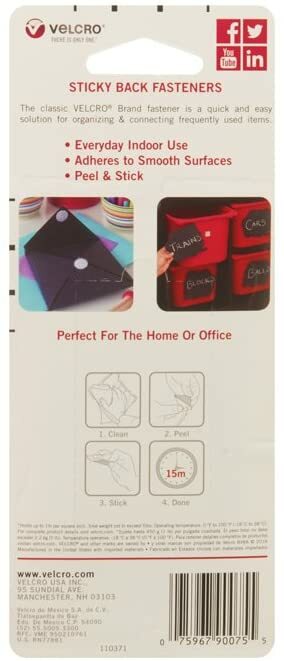 VELCRO Sticky Back Hook & Loop Adhesive Tape