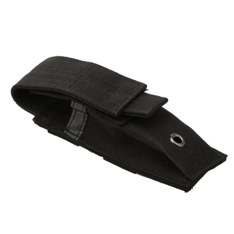 Tactical Knife Pouch MOLLE Flashlight Holder Bullet Bag Hook & Loop Closure Bag