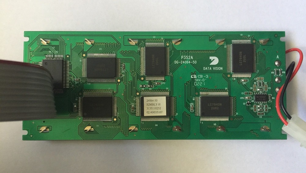 DATA VISION P352A DG-24064-50 LCD DIGITAL DISPLAY BOARD