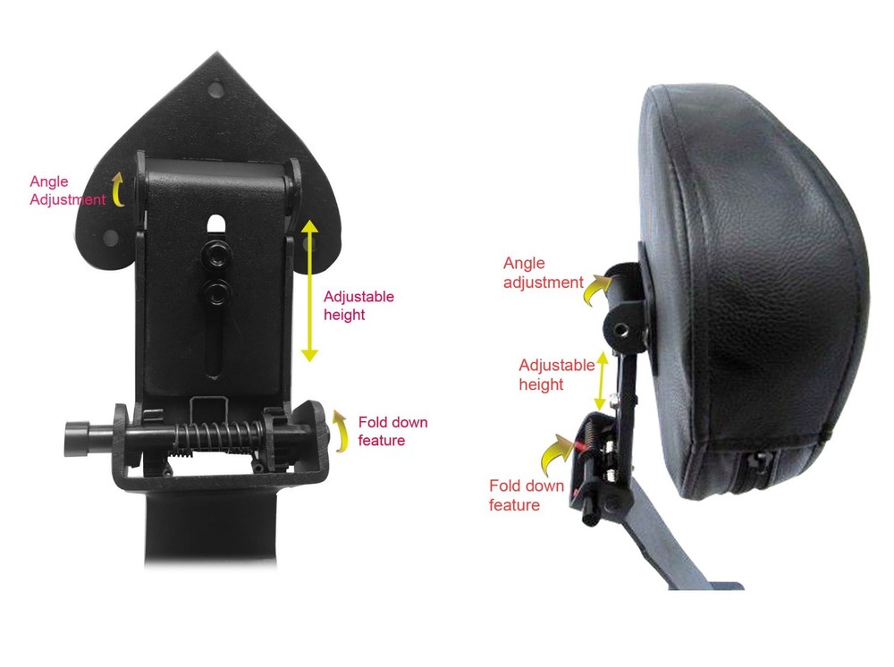 Fully Adjustable Driver's Backrest  for Yamaha V-Star 1100 Classic