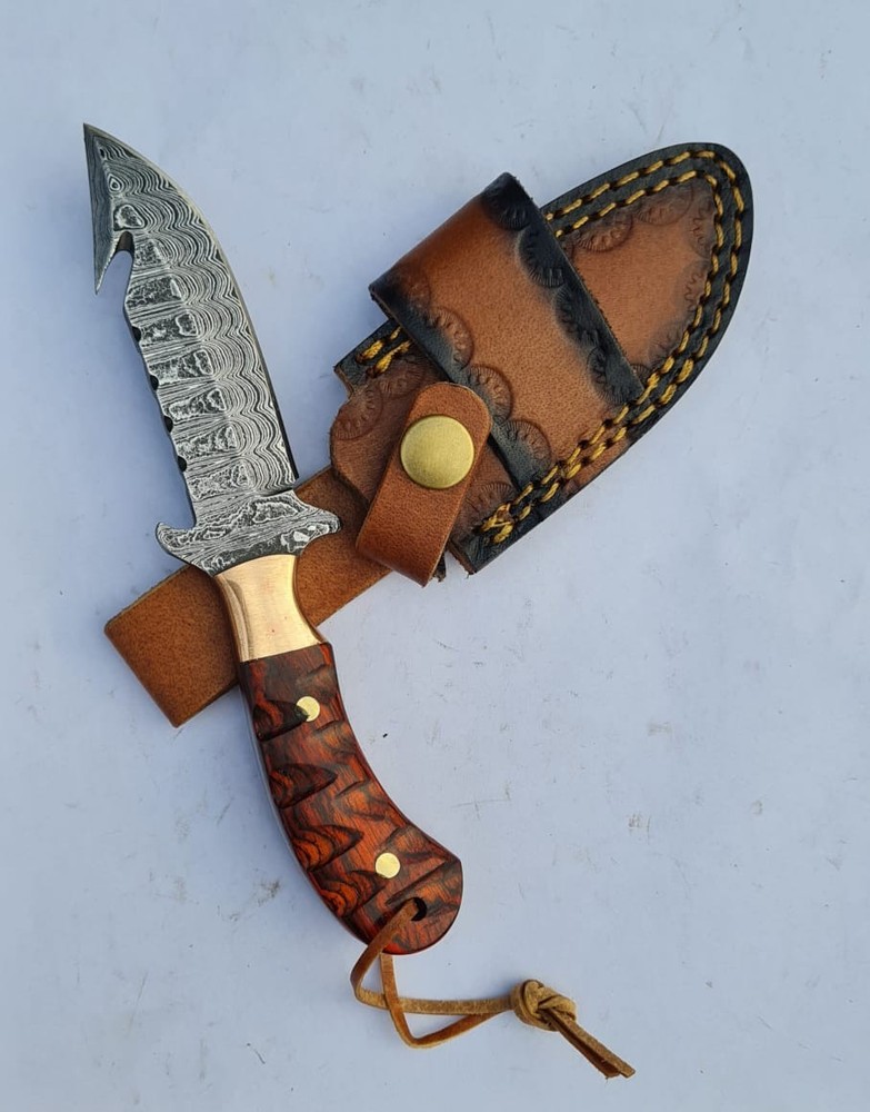 custom handmade fixed blade hunting knife