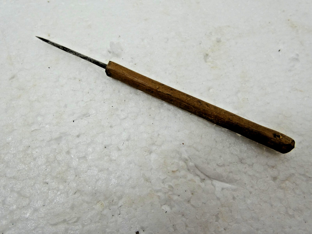Four Vintage Scratch Awls Carving Tool One Handle