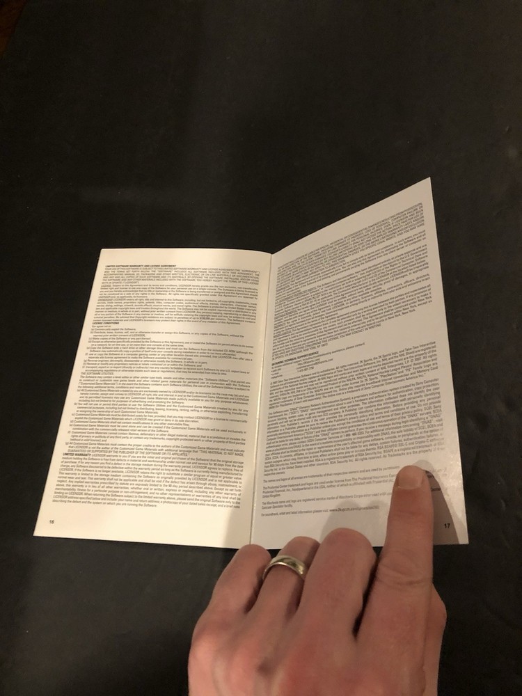 nhl 2k8 ps2 Manual only