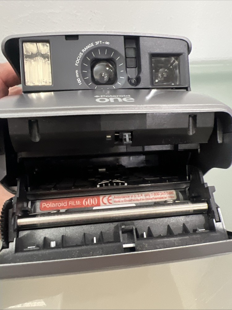 Polaroid One600 Classic Instant Camera Silver Vintage
