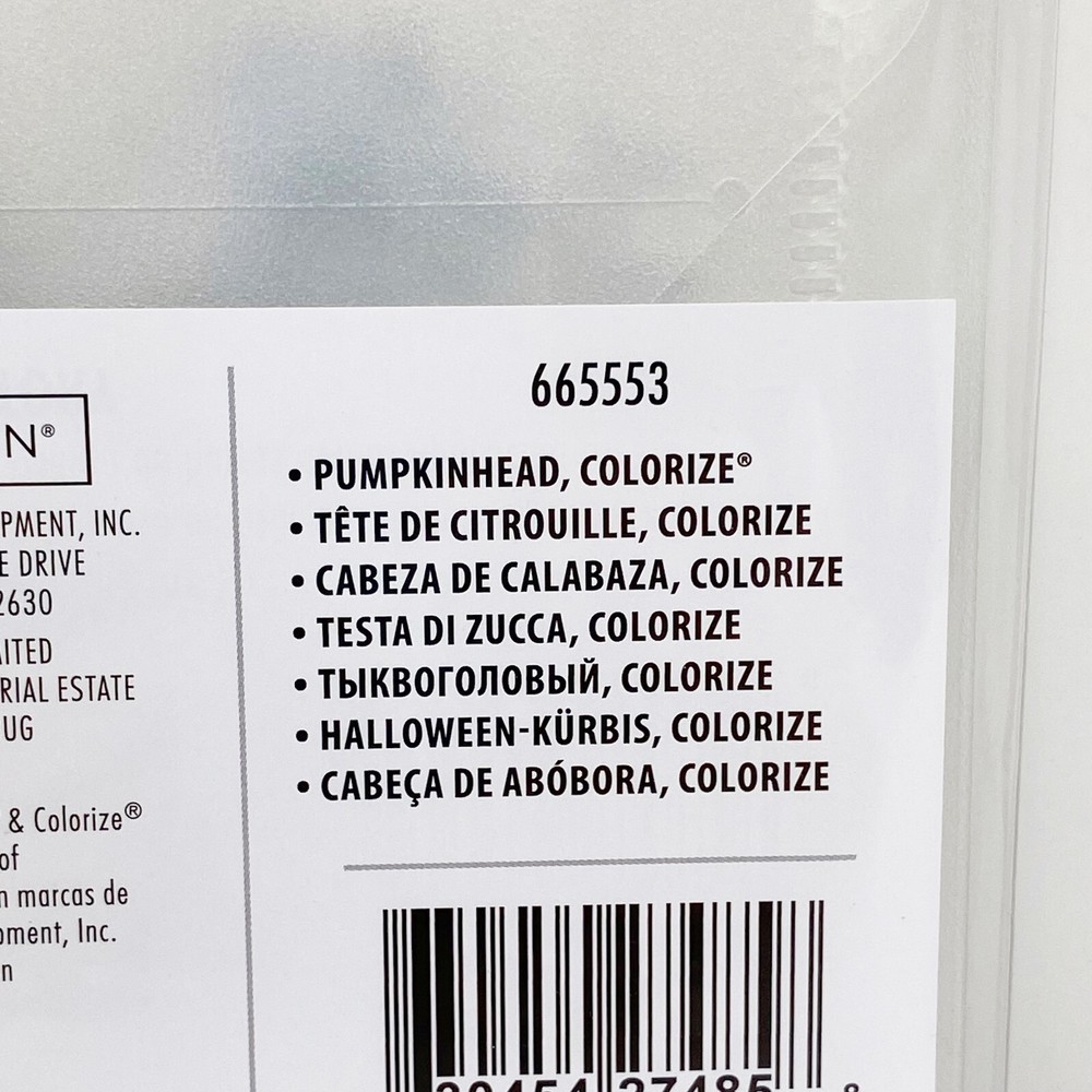 Sizzix Tim Holtz Thinlits Halloween Pumpkinhead Colorize Dies 665553 NEW