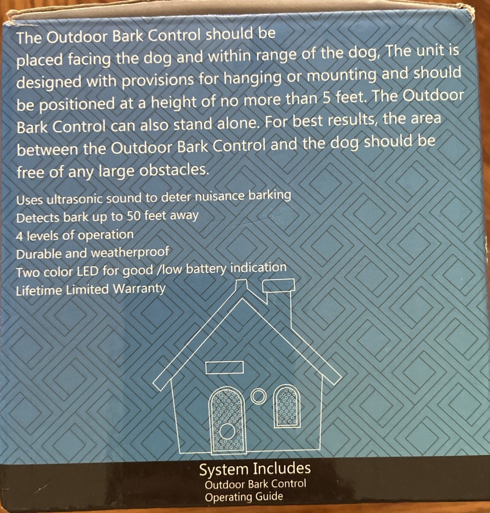 sonic bark control device ultrasonic