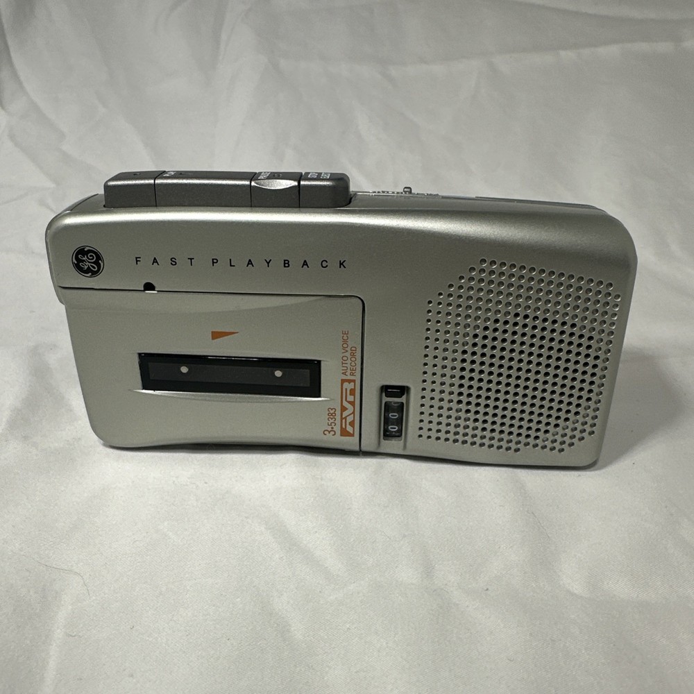 GE 35383 Handheld Cassette Voice Recorder, Tested