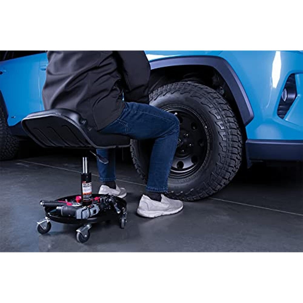 Performance Tool W85020 Tractor Creeper Rolling Work Seat with Storage Tray for