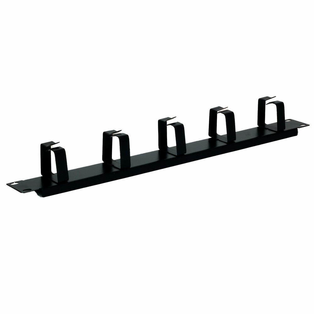 1U Rackmount Cable Management Panel with 5 Loops 1RU x 19" Fast Shipping