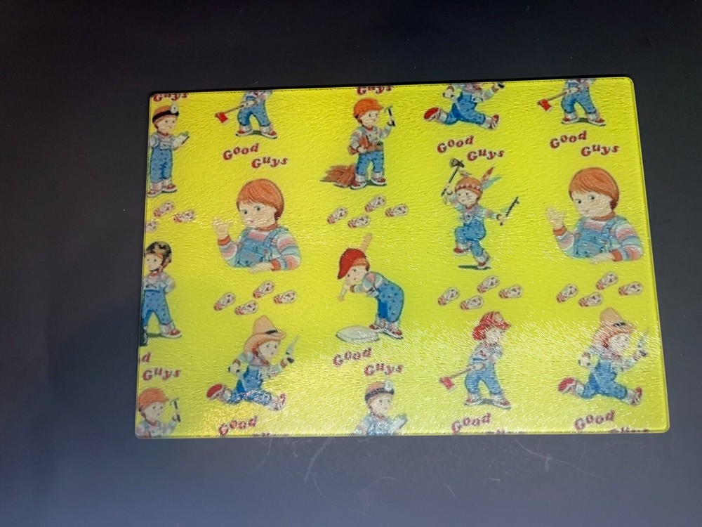 Chucky Sublimated Glass Cutting Board