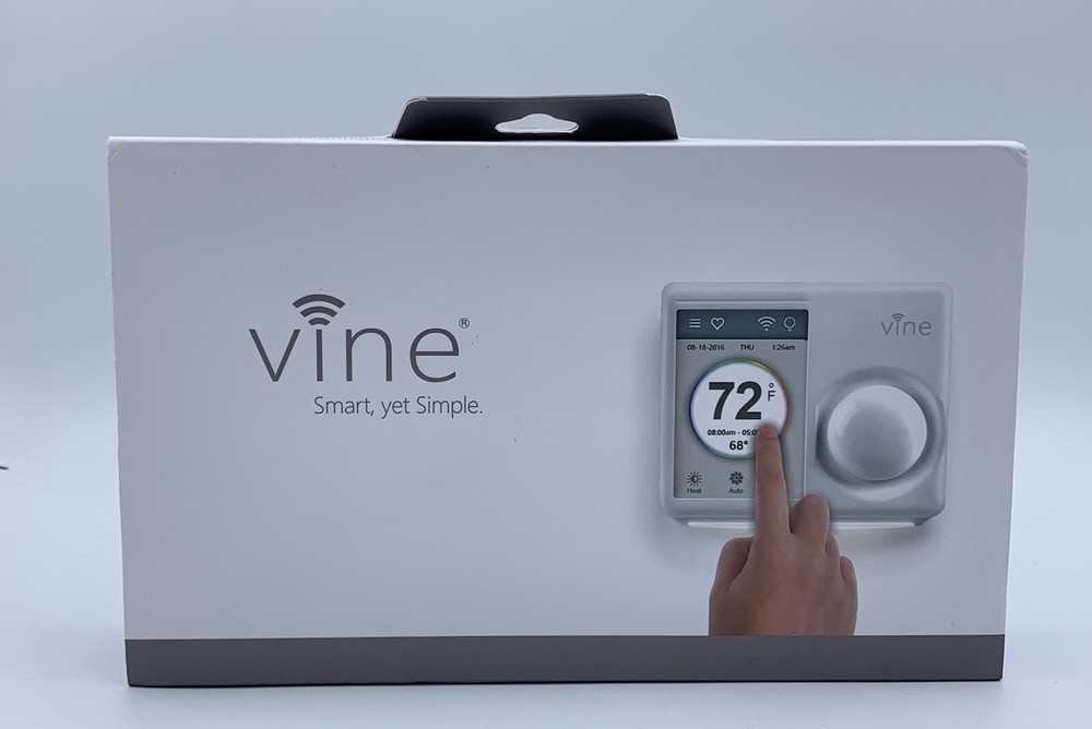 Vine TJ610BW Programmable Thermostat with Nightlight