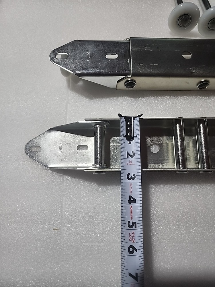 Garage Door Quick Turn Top Fixture Brackets Includes Four Rollers, Low Head Room