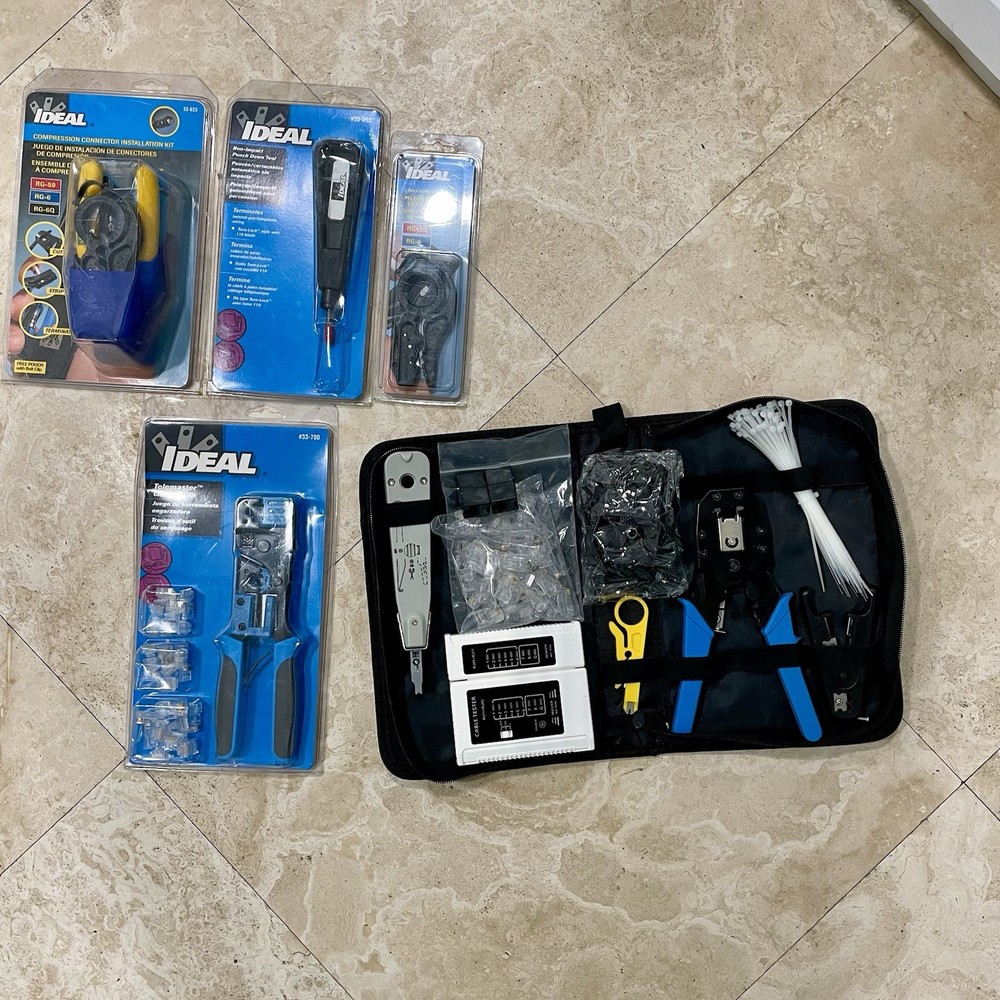 IT Ethernet Network Cabling Tools  Kit LOT