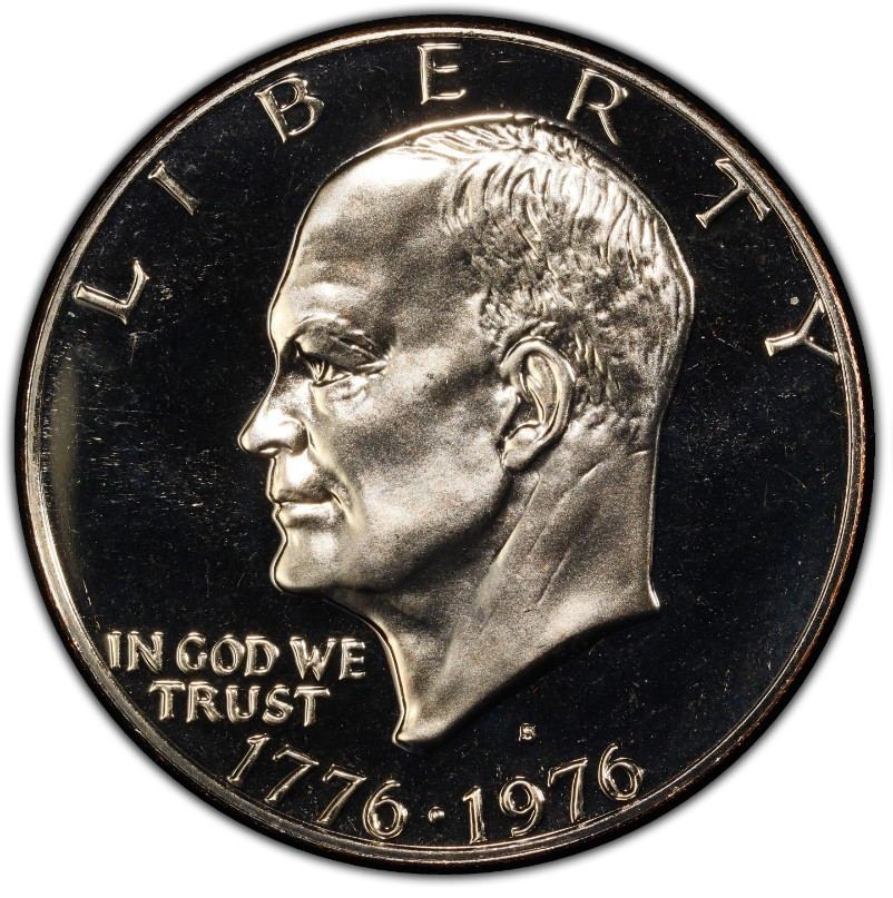 1776-1976-S Type 1 Clad Proof Bicentennial Eisenhower Dollar 1$