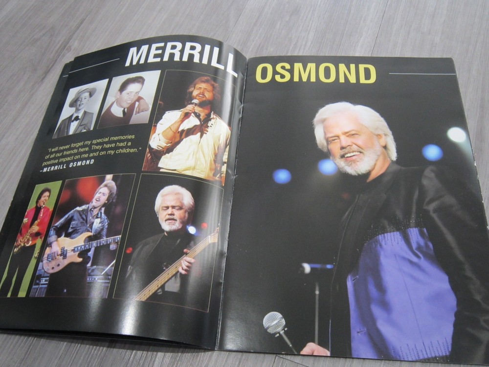 Concert programme ,The Osmond's ,2006