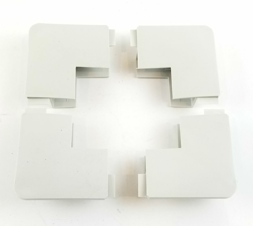 Enclosed Cargo Trailer Door Corners - Gray - 4 Pack