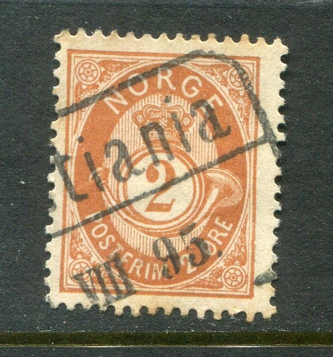 Norway #37 Post Horn 2 Ore [Used]