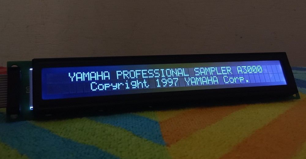 Yamaha A3000_New display replace