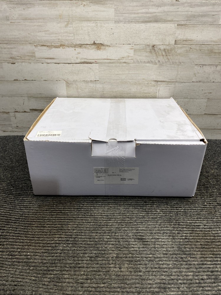 HUBBELL CLSCSRW-RC-3 DUAL LITE EMERGENCY AND EXIT LIGHTING