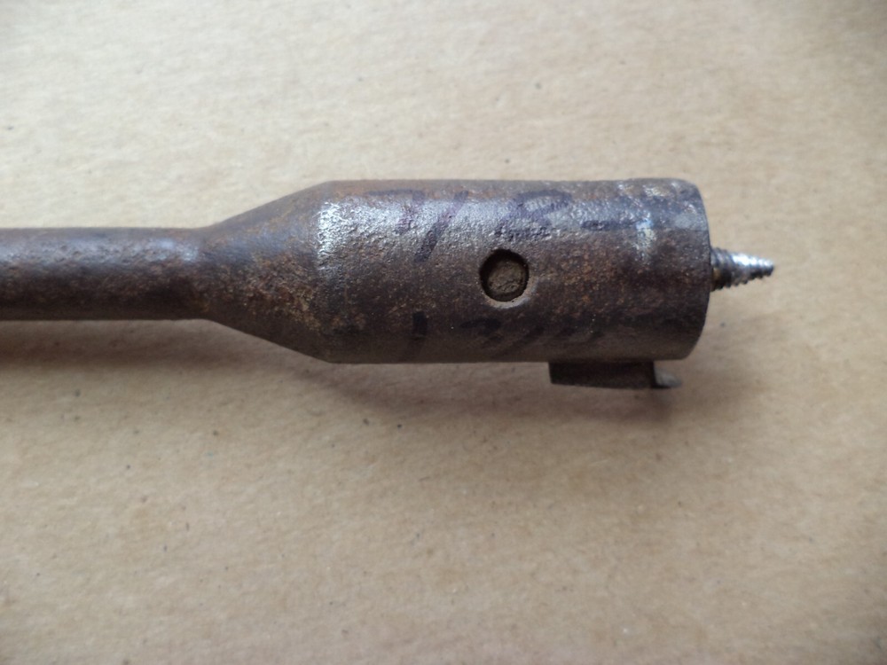 Two Vintage unbranded adjustable wood boring bit