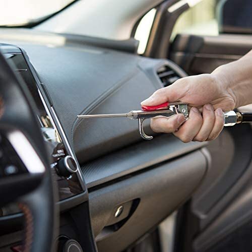 Air Blow Gun Set with 5 Interchangeable Nozzles and Over-Sized Trigger Tool