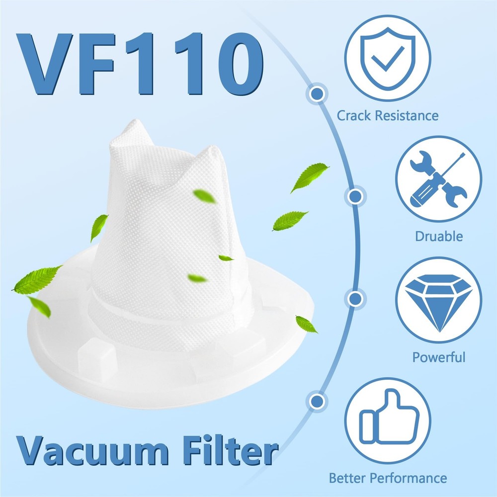 9 Pack Filter Replacement for Black and Decker Power Tools VF110 Dustbuster C...